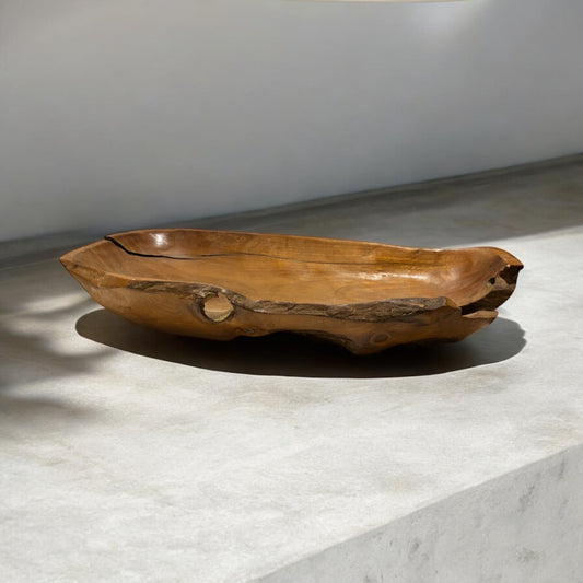 Teakholzschale lang