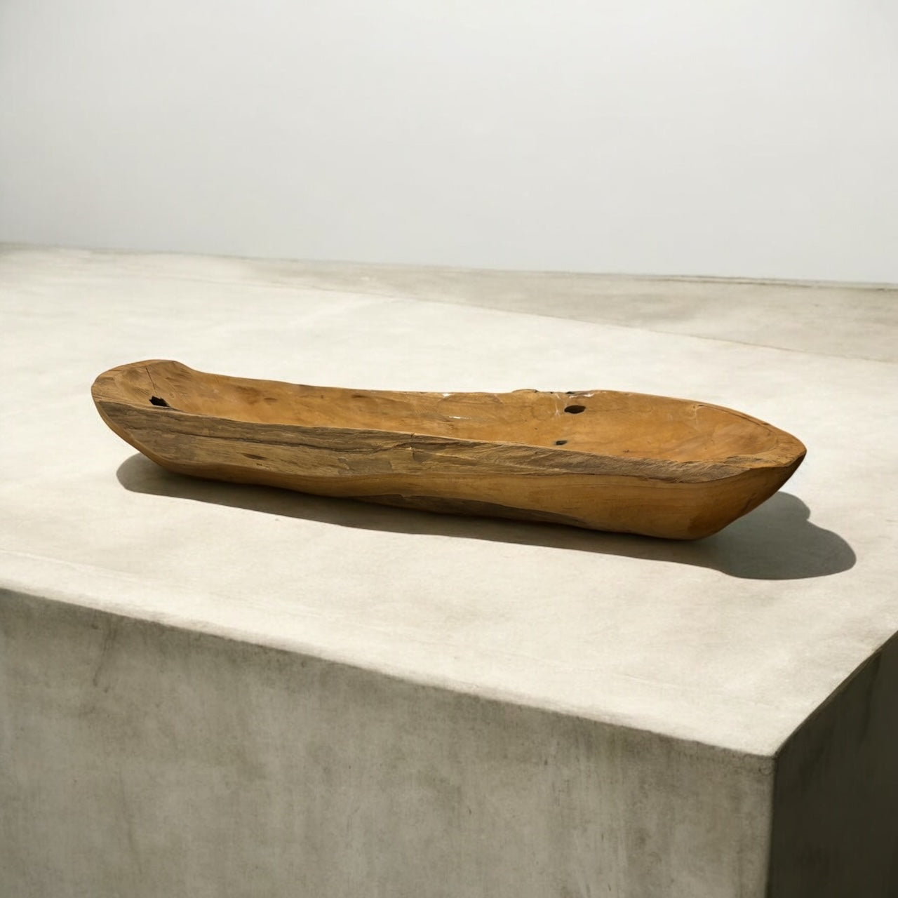 Teakholzschale lang