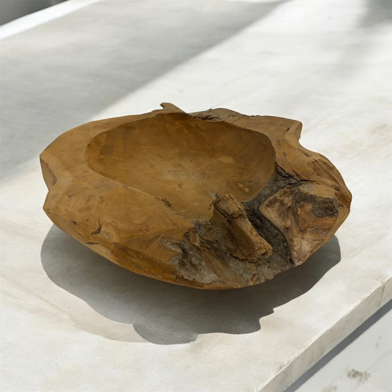 Teakholzschale groß 40 cm