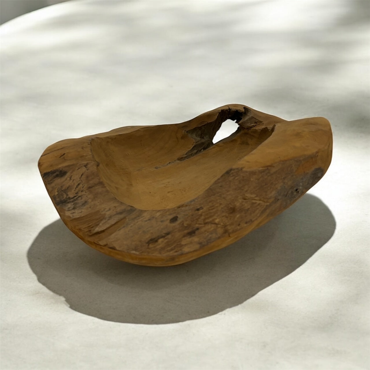 Teakholzschale groß 40 cm