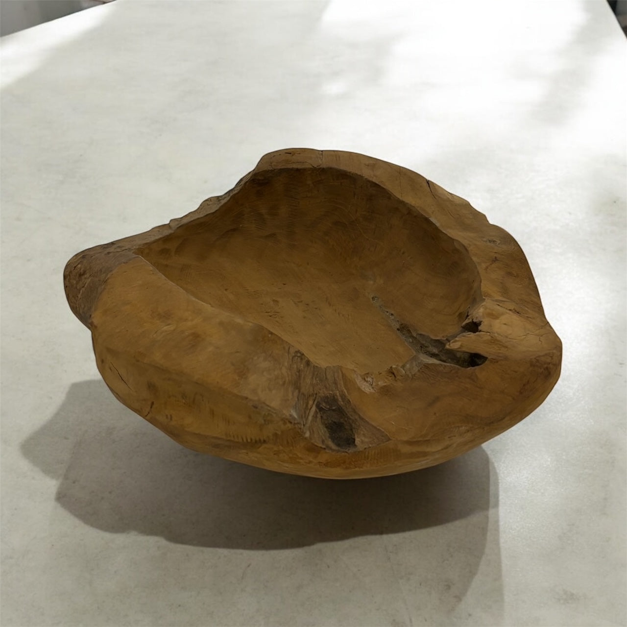 Teakholzschale groß 40 cm