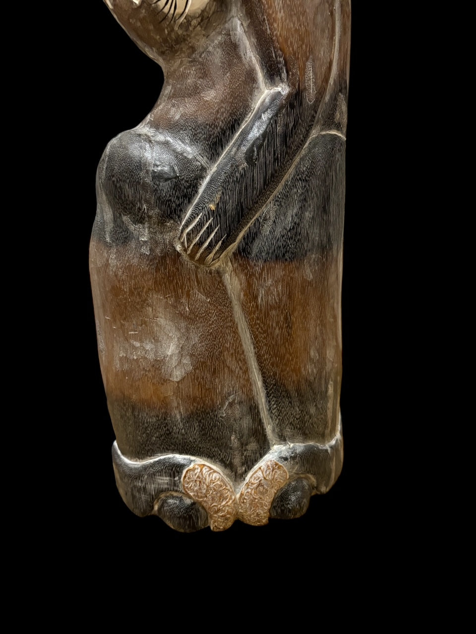 Große Balesi Holz Figur drei Katzen 80 cm hoch