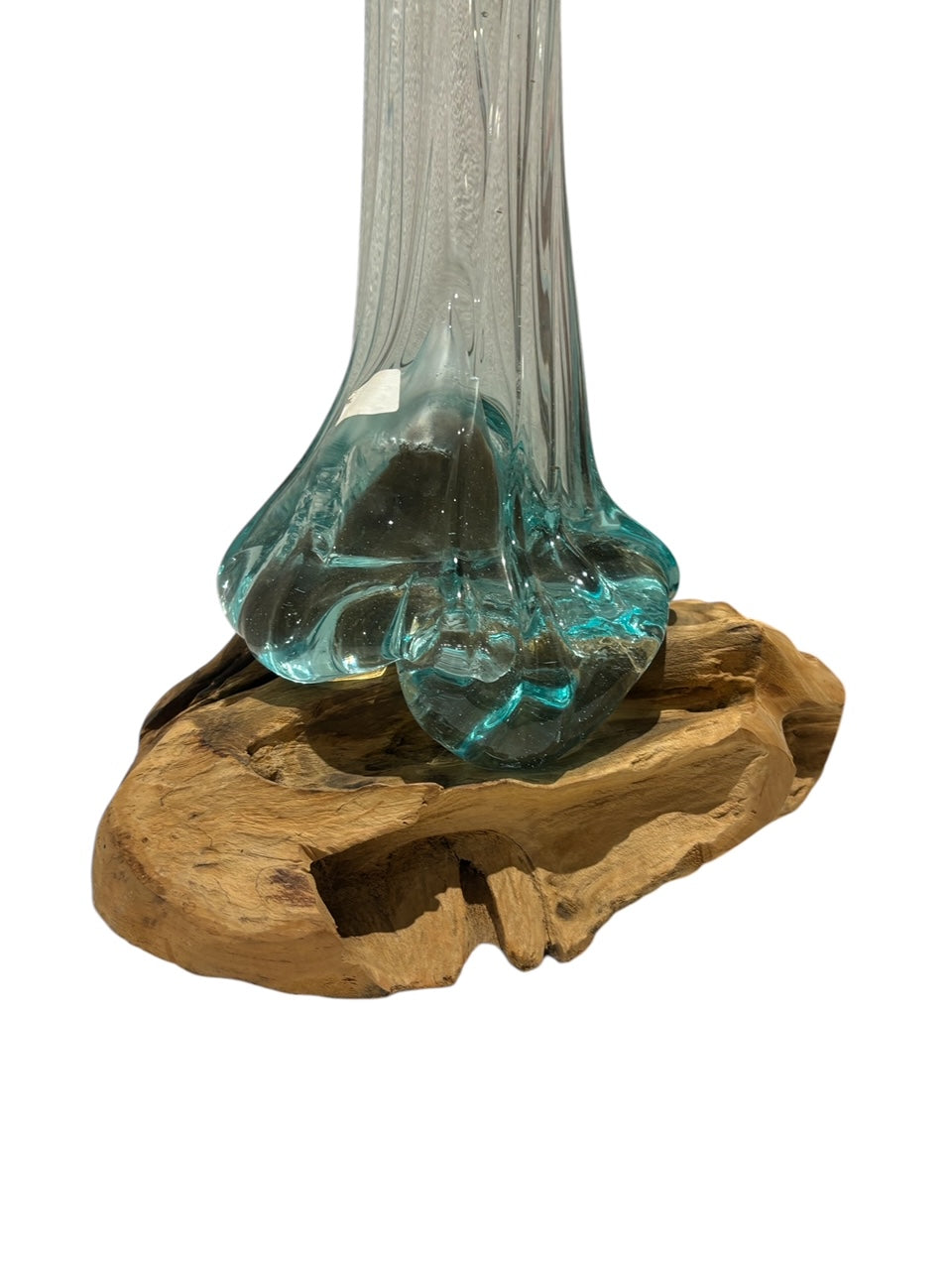 Einzigartige Vase aus Teakholz Wurzel