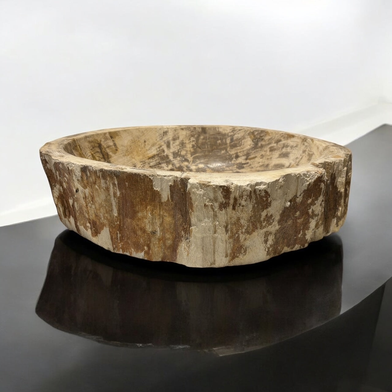 Natursteinwaschbecken Handwaschbecken Fossil Waschschale