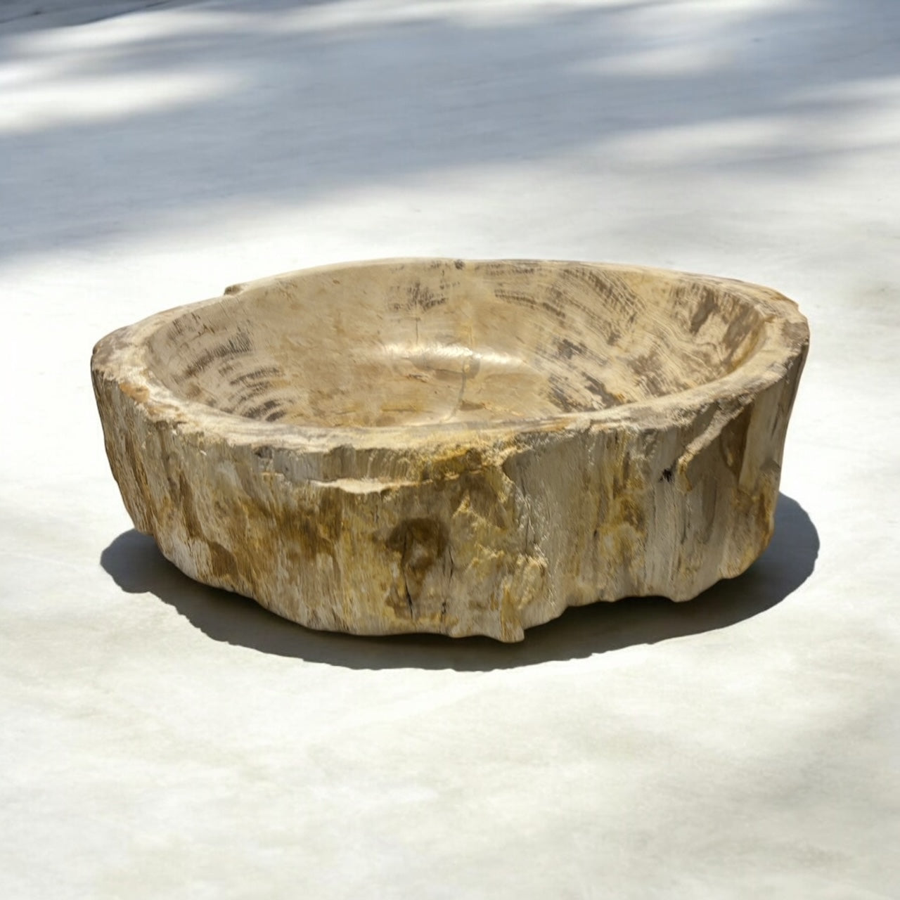 Natursteinwaschbecken Handwaschbecken Fossil Waschschale